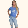 Beachly - The Great Palm Tee - Washed Denim