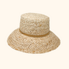 Beachly - Annia Raffia Bucket Hat -Natural
