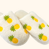 Beachly - Pineapple Crush Cozy Slippers - Cloud