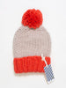 MerSea - Knit Hat w/ Oversized Pom - Aperol/Oatmeal