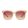 Diff Eyewear - Hailey Sunglass & Cleaning Kit Bundle - Pink Crystal + Rose Gradient Lens (Add-On)