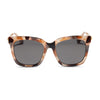 Diff Eyewear - Hailey Sunglasses - Cream Tortoise Solid Grey