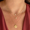 Misha Hawaii - Tiny Monstera Necklace - Gold