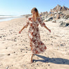 Beachly - Autumn Palms Dress - Beige