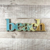 Coastal Coasters - Wood + Resin Beach Sign