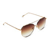 Diff Eyewear - Jane Sunglasses - Gold Brown Gradient Sharp