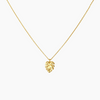 Misha Hawaii - Tiny Monstera Necklace - Gold