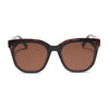 Diff Eyewear - Sia Sunglasses - Black Brown Tortoise Solid Brown