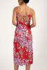 Rhythm - Isle Floral Bias Cut Midi Dress - Red
