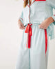 MerSea - Satin Sailors Pajama Set - Aquamarine (Add-On)