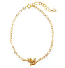 Ki-ele - Bird of Paradise Flower Chain Bracelet- Gold