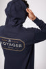 Voyager - Stamped Hooded Fleece - Navy