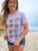 Her Waves - Rolling Single Quiver Classic Tee - Lavender